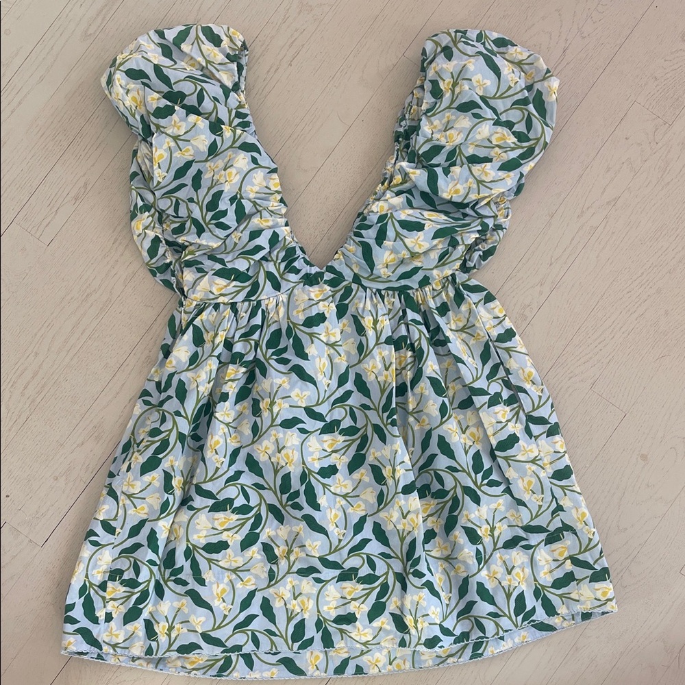 Floral Puff Sleeve Dress - Picture 5 of 5
